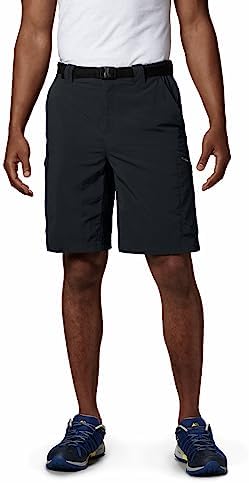 Columbia Mens Silver Ridge Cargo Hiking Short, Black, 32 x 10