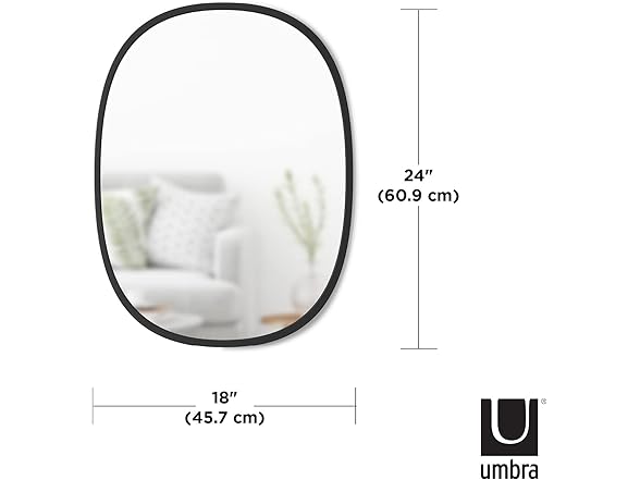 Umbra Hub Oval Mirror