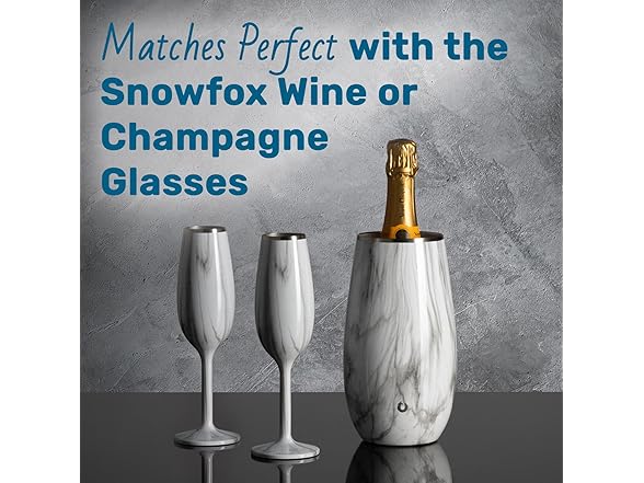 SNOWFOX Triple Walled, Stainless Steel Wine Chiller 