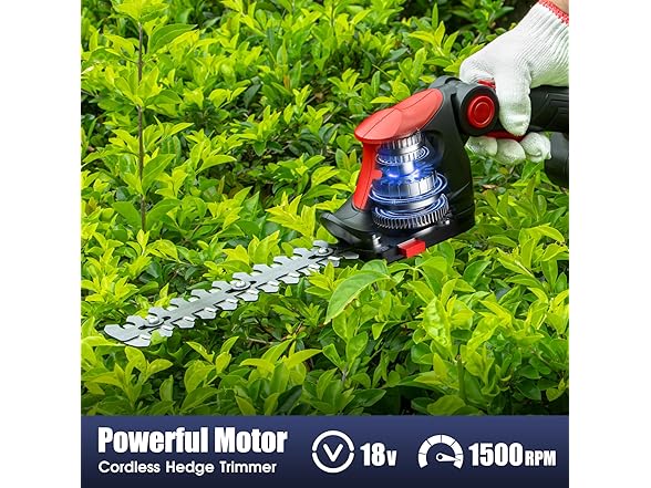 3D VO INN Hedge Trimmer Cordless | Battery Not Included