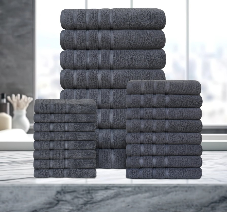 Zero Twist Egyptian Cotton Towel Sets - Gallery 16