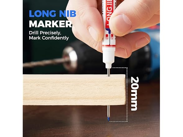 Kruggo CON-24 Long Head Deep Hole Marker