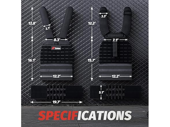 Black Tactical Weighted Vest