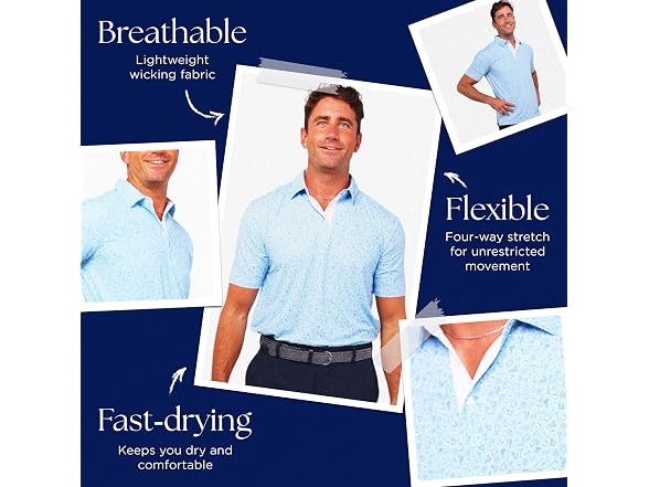 White Water Coast Men Polo
