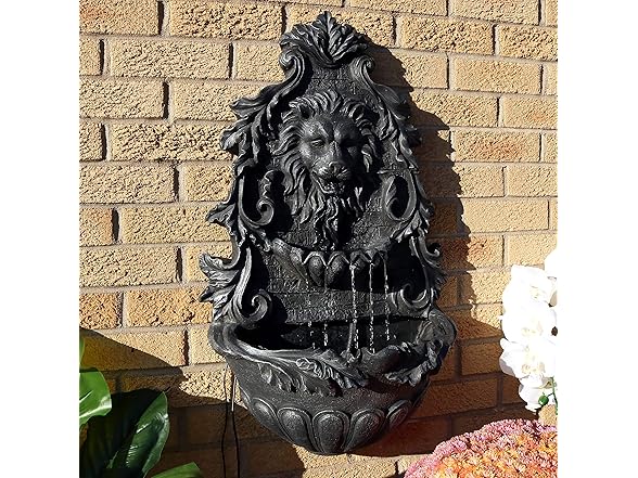 Sunnydaze Stoic Courage Wall Water Fountain