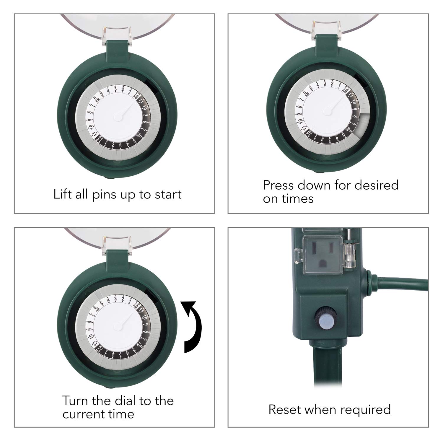 BN-LINK Outdoor Power Strip w/Timer & Yard Stake - Gallery 9