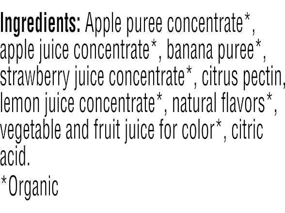 24CT Pure Organic Layered Fruit Bars, Strawberry Banana