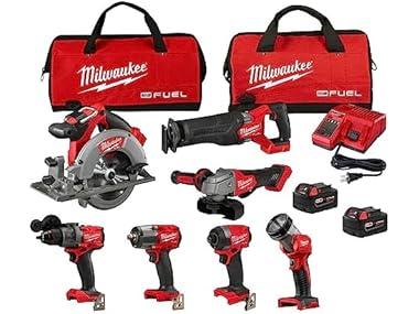 $949.99 Milwaukee M18 FUEL 18V 7 Tool Brushless Combo Kit dealfomo