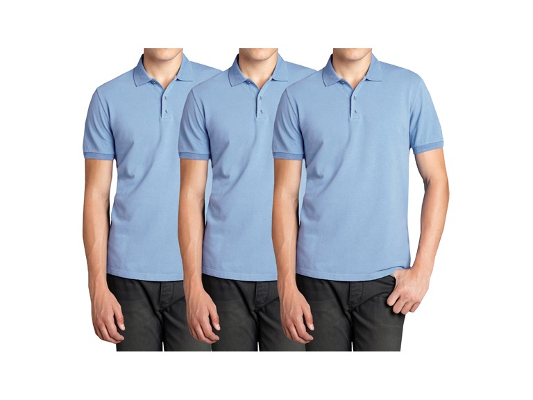 Men's 3-Pack Short Sleeve Pique Polo 