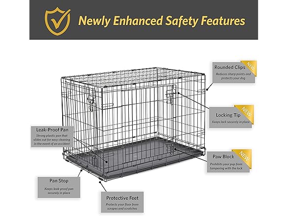 New World Double Door Metal 36-In Crate