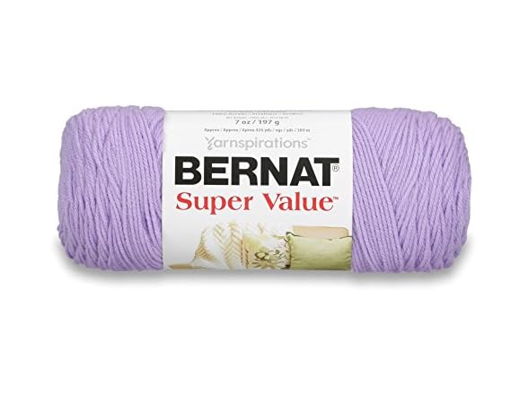 Bernat Super Value Yarn, 5 oz, Lilac, 1 Ball