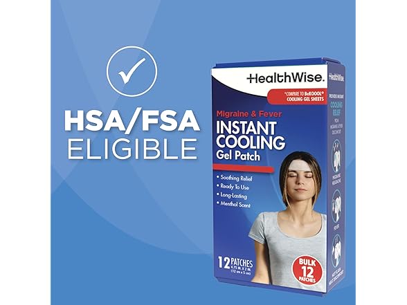 HealthWise Cool Gel Patches 12ct