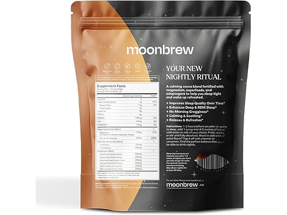MoonBrew Magnesium Cocoa, 30srv