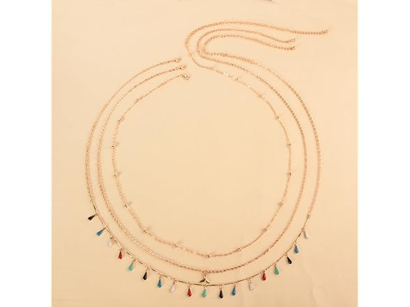 Wlaiertn 4 piece Beads Waist Chain