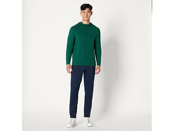 AE Mens Athletic Lt QtrZip Hoodie LS Top