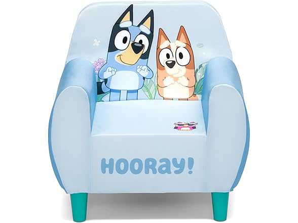 Delta Children Bluey Foam Chair, Blue