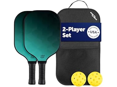 $12.99, Was $44.95, 71% Off! Sport Squad Pickleball Set with Travel Bag (Green) dealfomo