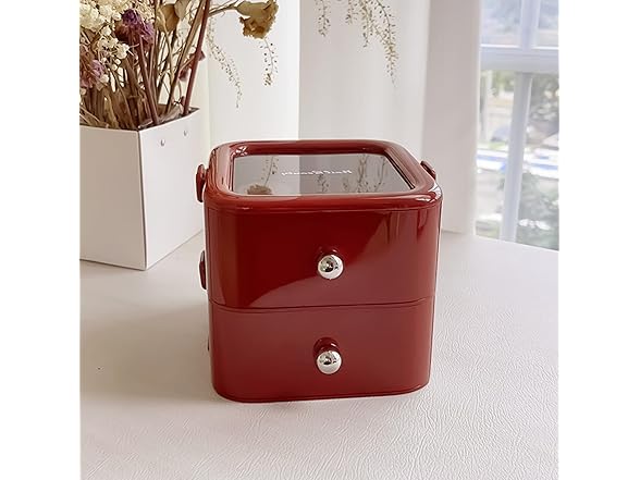 WIZIYION Double-layer Nail Storage Box
