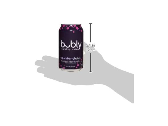1CT Bubly Sparkling Water, Blackberry, 12 Ounce
