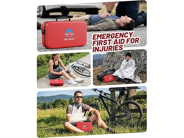 KAUGIC 500 Pcs Waterproof First Aid Kit