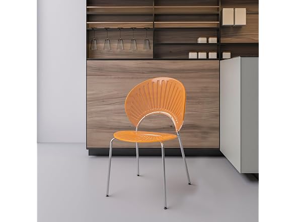 LeisureMod OC20A2 Opulent Dining Chair Amber