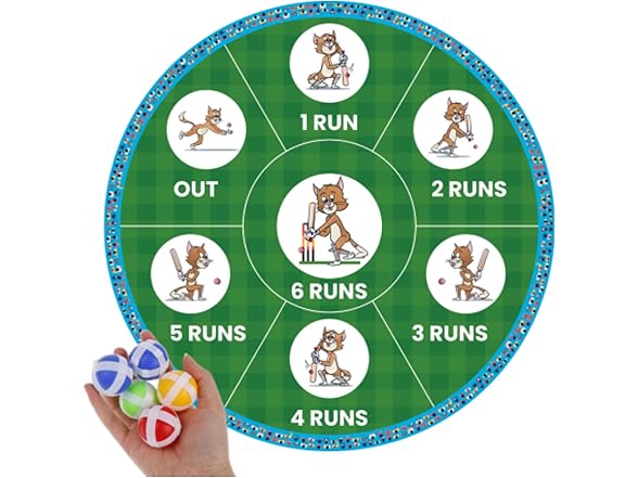 CRICBABY Cricket Dart Game, Double Sided