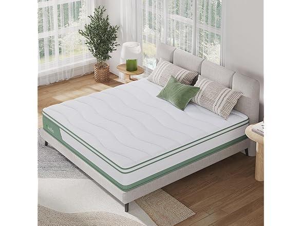Novilla Mattress Queen, 12 Inch 5-Zone Hybrid Mattress