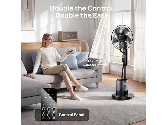 NovaMist 2026 Upgraded Misting Fan