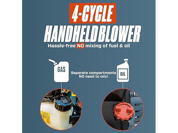 SENIX 4QL 31 cc 4-Cycle Handheld Gas Powered Leaf Blower