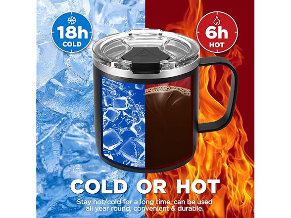 HAUSHOF 14 oz Coffee Mug, Insulated