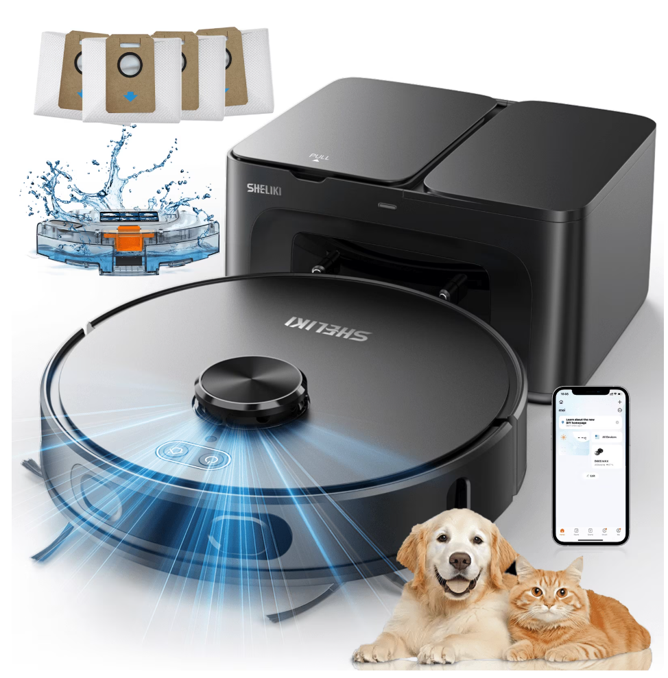 SHELIKI 3-in-1 Robot Vacuum and Mop - Gallery 8