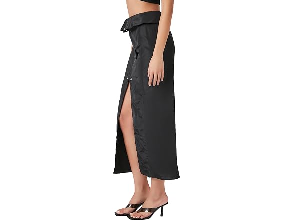 Forever 21 (S) Split-Hem Cargo Maxi Skirt