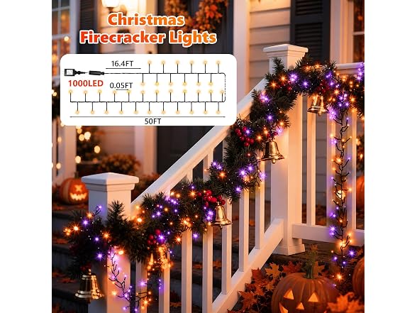 Forlivese 1000LED Halloween Lights Outdoor