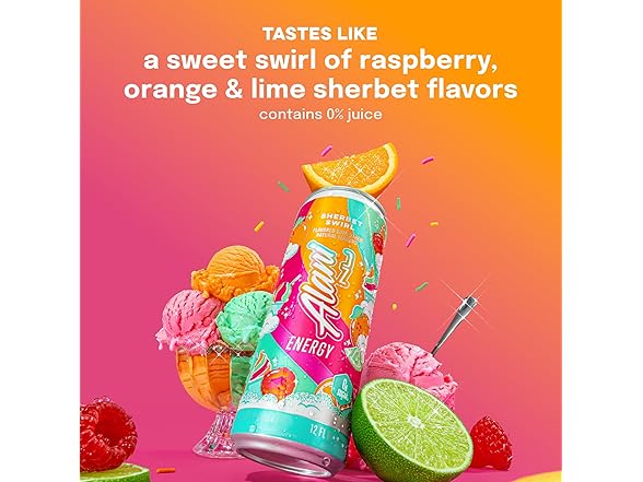 12PK Alani Nu SHERBET SWIRL Sugar Free