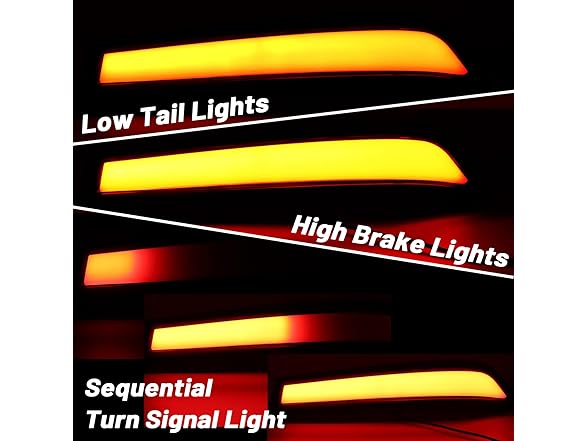 Red LED Rear Trunk Pillar Tail Light