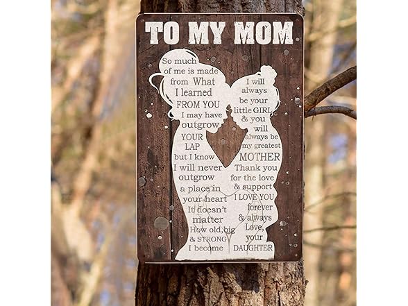 NENAWOS To My Mom Vintage Metal Tin Sign