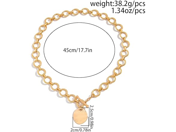 MOEEIJEW Chunky Cross Necklace