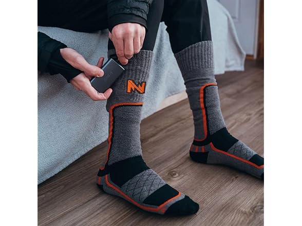 Mobile Warming Merino Wool Heated Socks