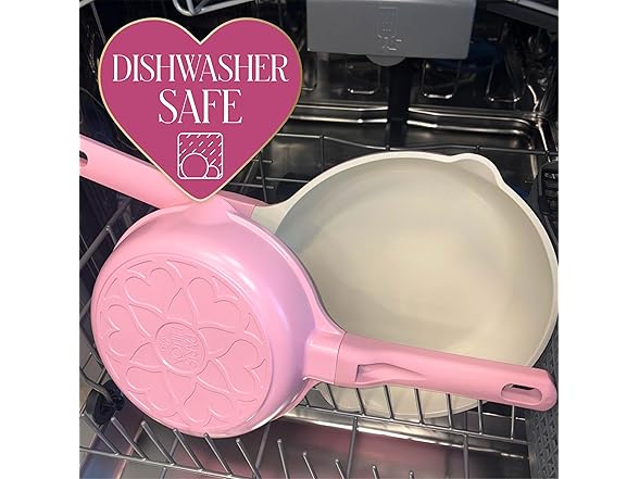 Paris Hilton Ceramic Cast Aluminum Fry Pan Pink