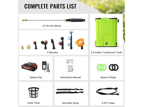 20L Battery Powered Backpack Sprayer