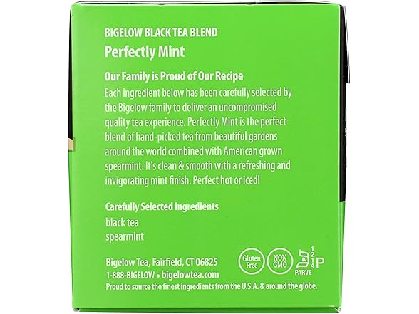 20CT Bigelow Tea Perfectly Mint Black Tea