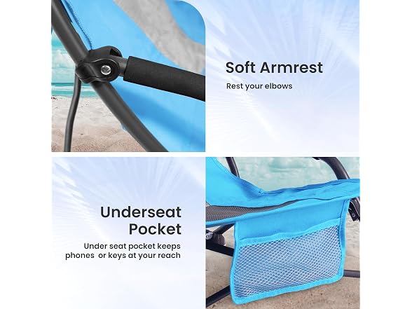 Suptinwear Low Back Beach Chair