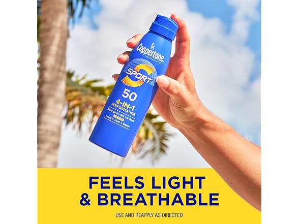 Coppertone Sport Sunscreen Spray SPF 50 Water