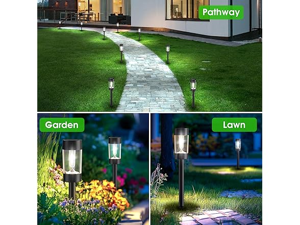 12 Pck Solar Landscape Lighting