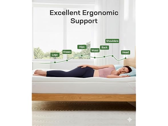 Marsail King Size Memory Foam Mattress Topper