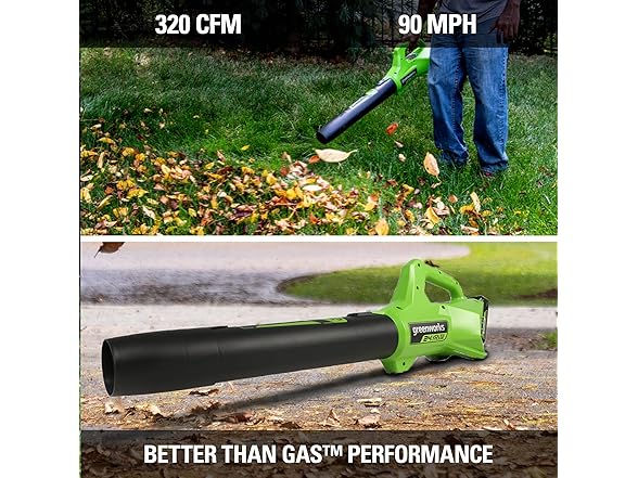 Greenworks 24V Cordless Axial Leaf Blower