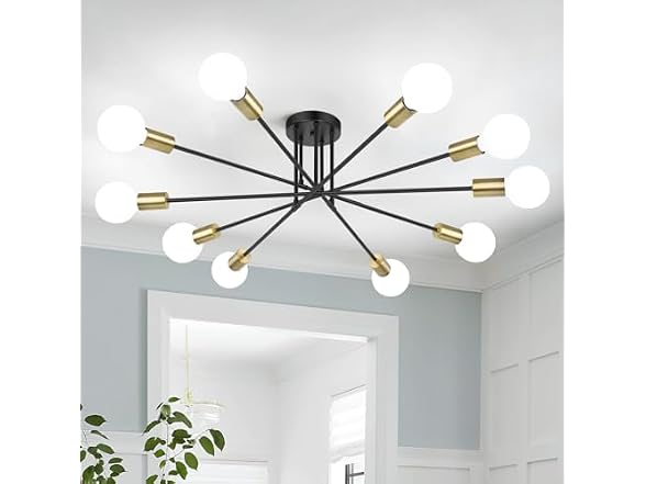 Bosceos Semi Flush Mount Ceiling Light Fixture