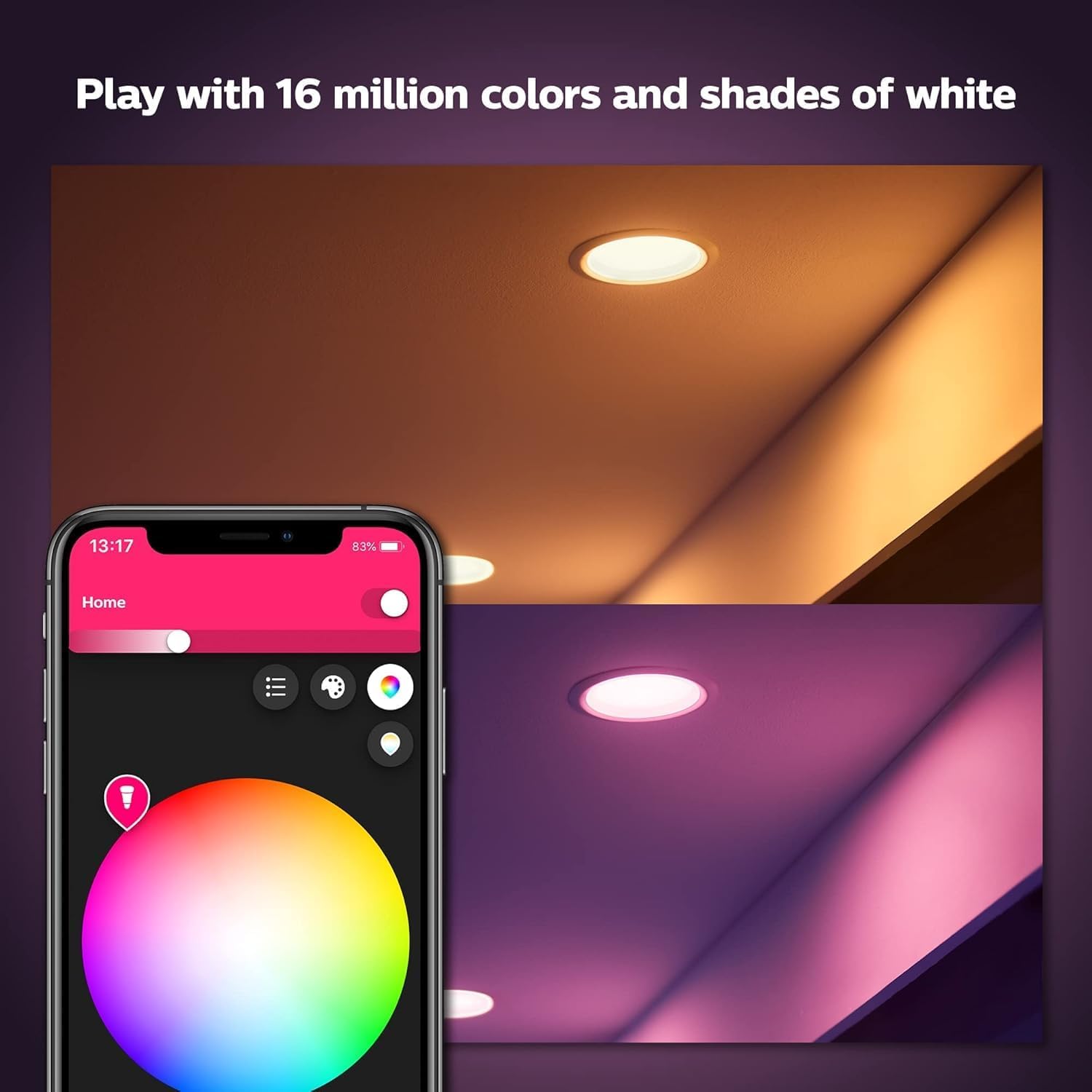 Philips Hue Philips Hue Smart Recessed 5/6 Inch LED - Gallery 14