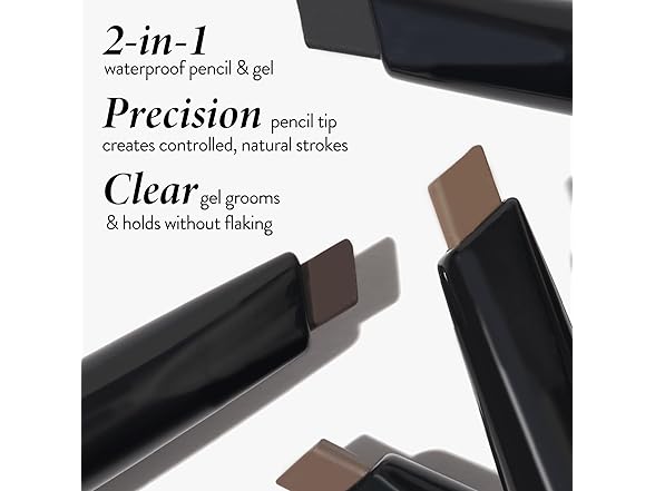 LAURA GELLER NEW YORK Sculpt-n-Stay Waterproof Brow Pencil & Gel- Taupe