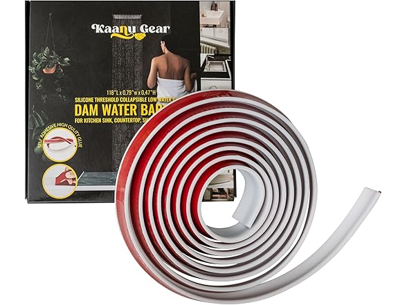 118 Inch Collapsible Shower Threshold Water Dam